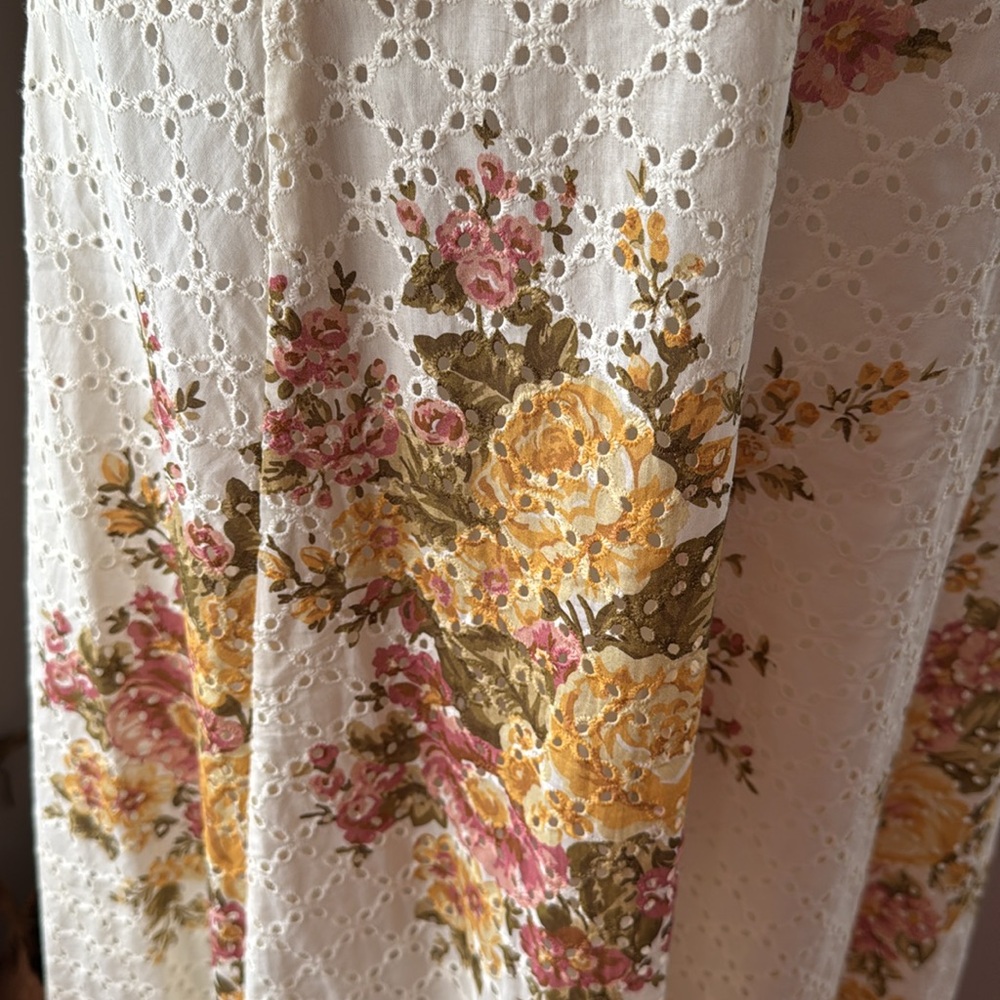 Sold!!  New with tags Sezane chiaretta floral eyelet dress size 34/ us 2 - Picture 10 of 14